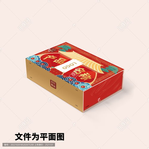 國潮風禮品包設計模板下載 包裝設計素材下的禮盒包裝設計模板